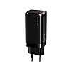 Сетевое зарядное устройство Usams US-CC110 65W PD + QC3.0 Black (MTXLOGTL01)