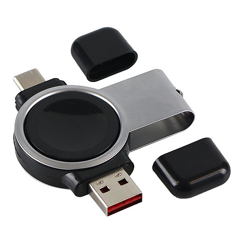 Беспроводное зарядное устройство Samsung Watch 360° USB и Type-C Black