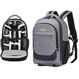 Рюкзак для фототехники Nikon универсальный водонепроницаемый Digital Серый (IBF073S2)