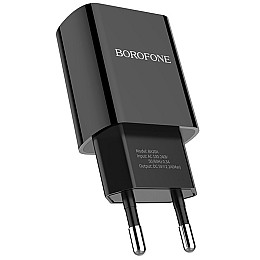 Сетевое зарядное устройство Borofone BA20A 5V / 2.1A Черный (1018)