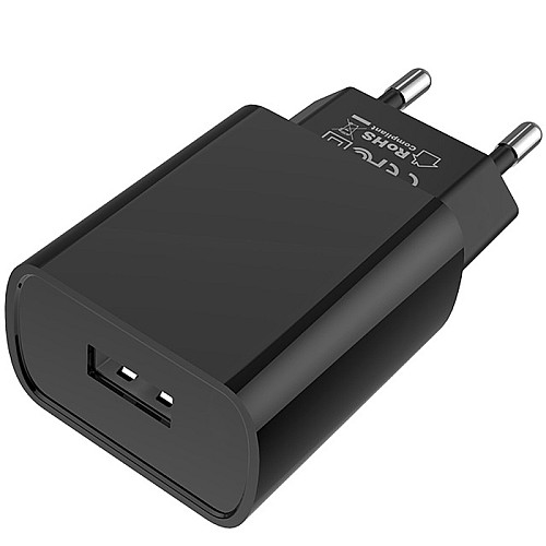 Сетевое зарядное устройство Borofone BA20A 5V / 2.1A Черный (1018)