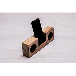 Колонка для посилення звуку телефону гаджета на робочий стіл ecoWalnut