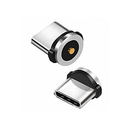 Конектор для магнітного кабелю Wuw Magnetic Type-C 5 шт Срібний