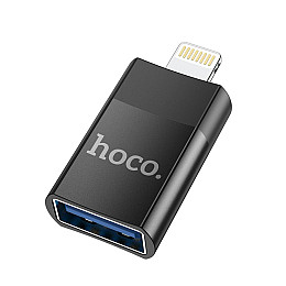 Адаптер перехідник OTG Hoco UA17 Lightning-USB 2.0 Black (31552_2906977)