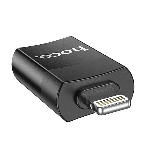 Адаптер переходник OTG Hoco UA17 Lightning-USB 2.0 Black (31552_2906977)