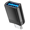 Адаптер перехідник Hoco UA17 Type-C-USB 3.0 2A/4A Black (32548_2918100)