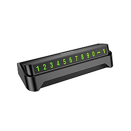 Парковочная автовизитка на панель автомобиля Hoco DPH02 Black