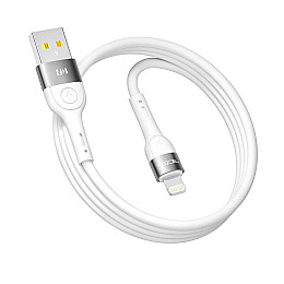 Кабель для зарядки USB Ridea RC-XS51 X-Silicone USB-Lightning 12W 5V/2.4A 1.2 м Белый