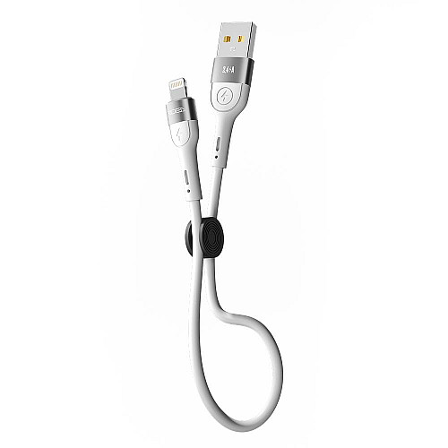 Кабель для зарядки USB Ridea RC-XS51 X-Silicone USB-Lightning 12W 5V/2.4A 0.25 м Белый