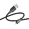 Кабель для зарядки та обміну даними USB Ridea RC-AI21 AirSiliconePro 12W 5V/2.4A USB-Lightning 1 м Чорний