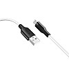 Кабель для зарядки и обмена данными USB Ridea RC-AI21 AirSiliconePro 60W 20V/3A USB-МicroUSB 1 м Бело-черный