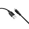 Кабель для зарядки и обмена данными USB Ridea RC-AI21 AirSiliconePro 60W 20V/3A USB-МicroUSB 1 м Черный