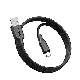Кабель для зарядки и обмена данными USB Ridea RC-AI21 AirSiliconePro 60W 20V/3A USB-Type C 1 м Черный