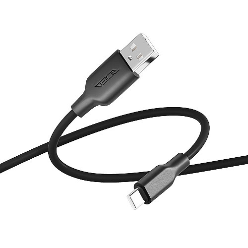 Кабель для зарядки и обмена данными USB Ridea RC-AI21 AirSiliconePro 60W 20V/3A USB-Type C 1 м Черный