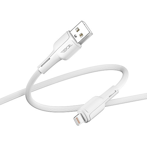 Кабель для зарядки и обмена данными USB Ridea RC-CO10 CommonPro 12W 5V/2.4A USB-Lightning 1 м Белый