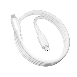 Кабель для зарядки и обмена данными USB Ridea RC-CO10 CommonPro 60W 20V/3A Type-C to Type-C 1 м Белый