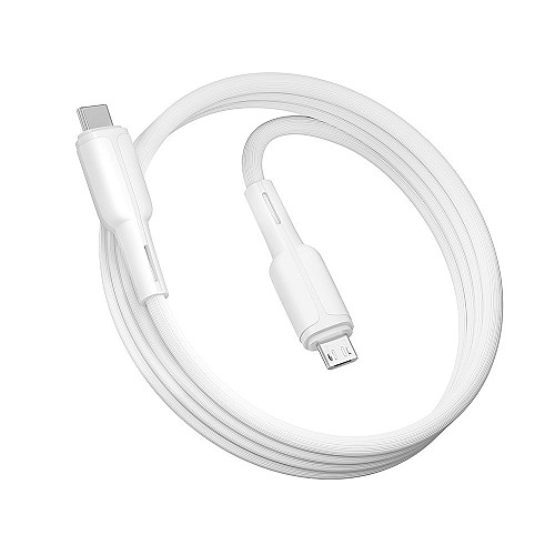 Кабель для зарядки и обмена данными USB Ridea RC-CO10 CommonPro 60W 20V/3A Type-C to Type-C 1 м Белый