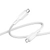Кабель для зарядки и обмена данными USB Ridea RC-CO10 CommonPro 60W 20V/3A Type-C to Type-C 1 м Белый