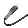 Кабель для зарядки и обмена данными USB Ridea RC-SI35 SiliconePro 12W 5V/2.4A USB-Lightning 1 м Черный