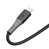 Кабель для зарядки и обмена данными USB Ridea RC-SI35 SiliconePro 60W 20V/3A USB-МicroUSB 1 м Черный