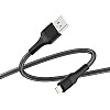 Кабель для зарядки и обмена данными USB Ridea RC-ST74 StablePro 12W 5V/2.4A USB-Lightning 1 м Черный