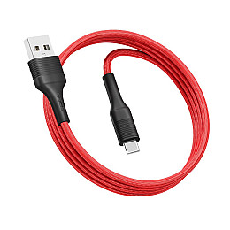 Кабель для зарядки и обмена данными USB Ridea RC-ST74 StablePro 60W 20V/3A USB-Type C 1 м Красно-черный