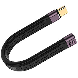 Кабель 40Gbps для синхронизации данных и зарядки Type-C Male to Female Addap UC2UC-02 100Вт