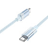 Кабель для зарядки та обміну даними USB Borofone BU44 Sincero 60W Type-C to Type-C 1.2 м Голубий