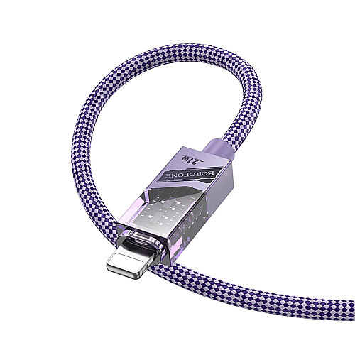 Кабель для зарядки и обмена данными USB Borofone BU42 Octavia PD27W Type-C to Lightning 1.2 м Violet