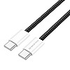 Кабель для зарядки и обмена данными USB Borofone BX103 60W/3A Type-C to Type-C 1 м Black