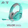 Ігрові навушники Fantech MH86 Valor X PS4/PS5 2 x AUX 3.5mm 2 м Ментоловий (30459_3323461)