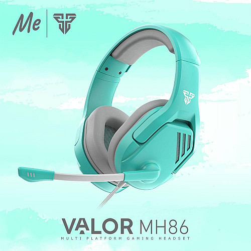 Ігрові навушники Fantech MH86 Valor X PS4/PS5 2 x AUX 3.5mm 2 м Ментоловий (30459_3323461)