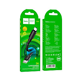 Кабель USB Hoco X84 USB на Type-C для зарядки та передачі даних 1 м 3A Чорний