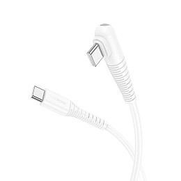 Кабель для зарядки и обмена данными USB Borofone BX105 Corriente 60W 20V/3A Type-C to Type-C 1 м Белый
