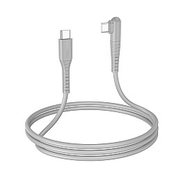 Кабель для зарядки и обмена данными USB Borofone BX105 Corriente 60W 20V/3A Type-C to Type-C 1 м Серый
