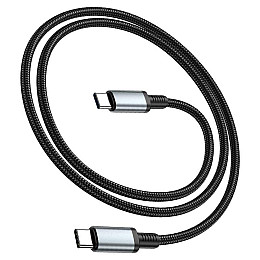 Высокоскоростной кабель для передачи данных USB Hoco US10 Type-C to Type-C USB3.0/5GB 0.5 м Черный