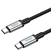 Высокоскоростной кабель для передачи данных USB Hoco US10 Type-C to Type-C USB3.0/5GB 0.5 м Черный