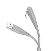 Кабель для зарядки и обмена данными USB Borofone BX105 Corriente USB-Lightning 2.4A 1 м Серый