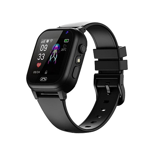 Наручні смарт-годинники дитячі Aishi Q15 з функцією дзвінка 4G та GPS Black (16417-hbr)