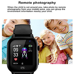 Наручні смарт-годинники дитячі Aishi Q15 з функцією дзвінка 4G та GPS Black (16417-hbr)