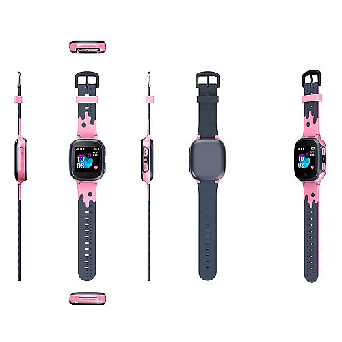 Наручные смарт-часы детские Aishi Q15 с функцией звонка 4G и GPS Pink (16419-hbr)