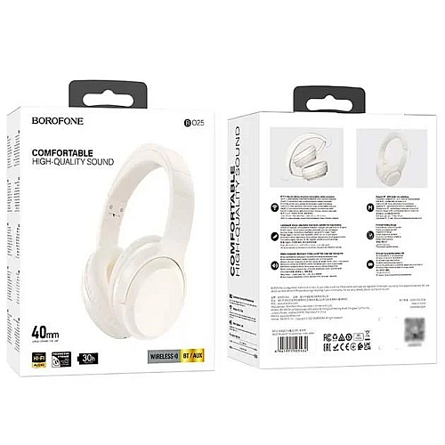 Беспроводные наушники Borofone BO25 Bluetooth White