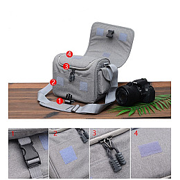 Сумка для фотоаппарата Canon EOS Digital 21х16х25 см серый ( IBF066S1 )