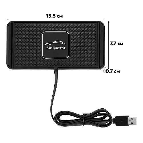 Автомобільна бездротова зарядка для телефону RIAS RC15 15W Чорна