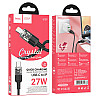 Кабель для зарядки и передачи данных USB Hoco U129 Spirit USB-C to IP / Type-C to Lightning PD27W 1.2 м Black