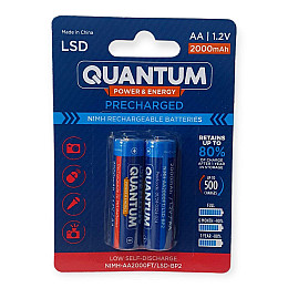 Акумулятор Ni-MH з низьким саморозрядом (LSD) Quantum 2000mAh AA FT 2шт