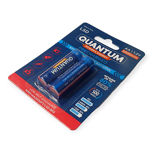 Аккумулятор Ni-MH с низким саморазрядом (LSD) Quantum 2000mAh AA FT 2шт