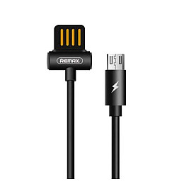 Кабель USB Remax RC-082 м Waist Drum 2.1A USB-МicroUSB 1 м Black