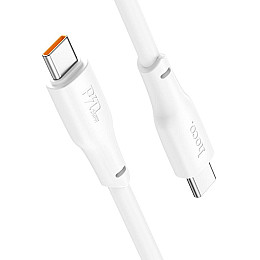 Кабель USB Hoco X93 Force fast charging 240W Type-C to Type-C 1 м White