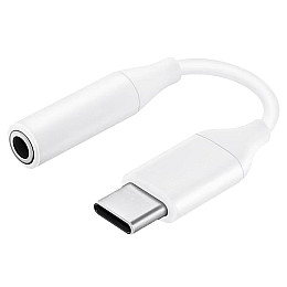 Переходник для наушників Samsung USB Type C To 3.5mm Aux Adapter Type-c 3 5 Jack Білий